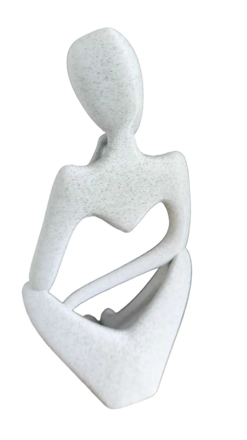Abstract thinking sculpture statue