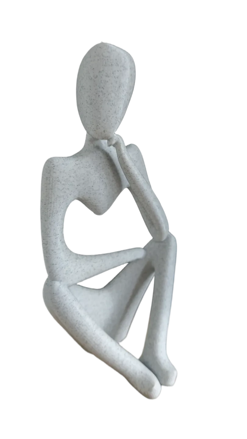 Abstract thinking sculpture statue