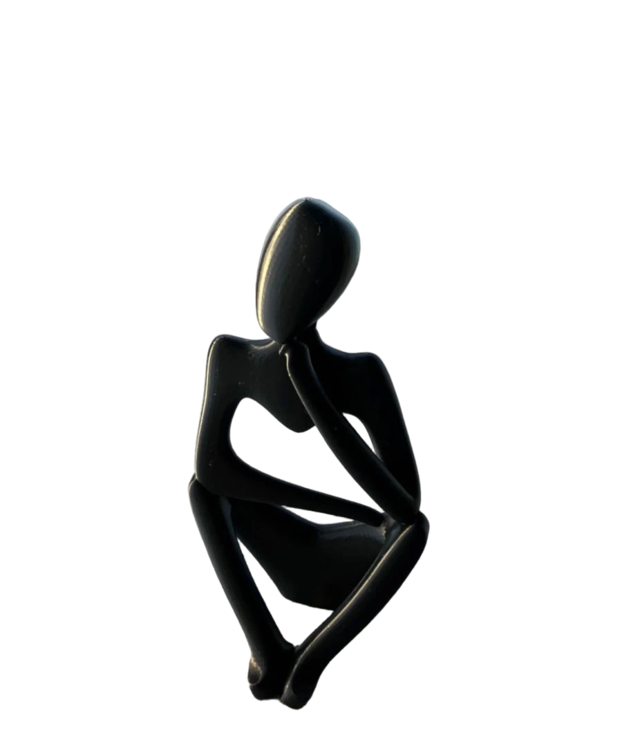 Abstract thinking sculpture statue
