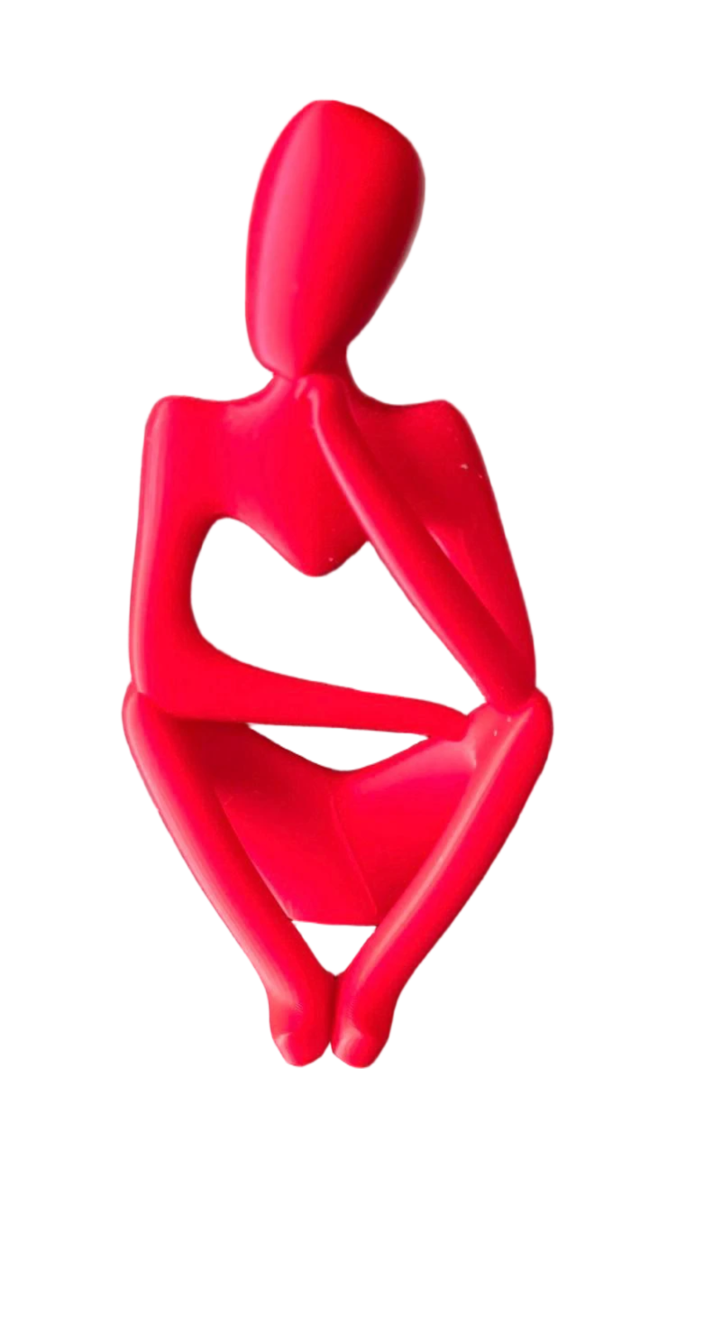 Abstract thinking sculpture statue