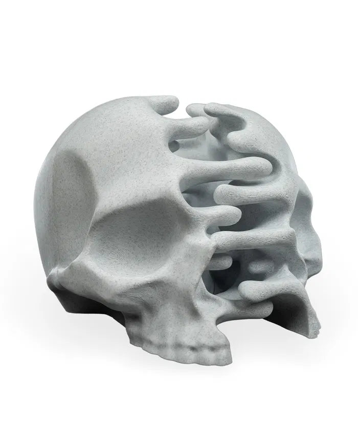 RIPped Skull – Surreal Decorative Sculpture
