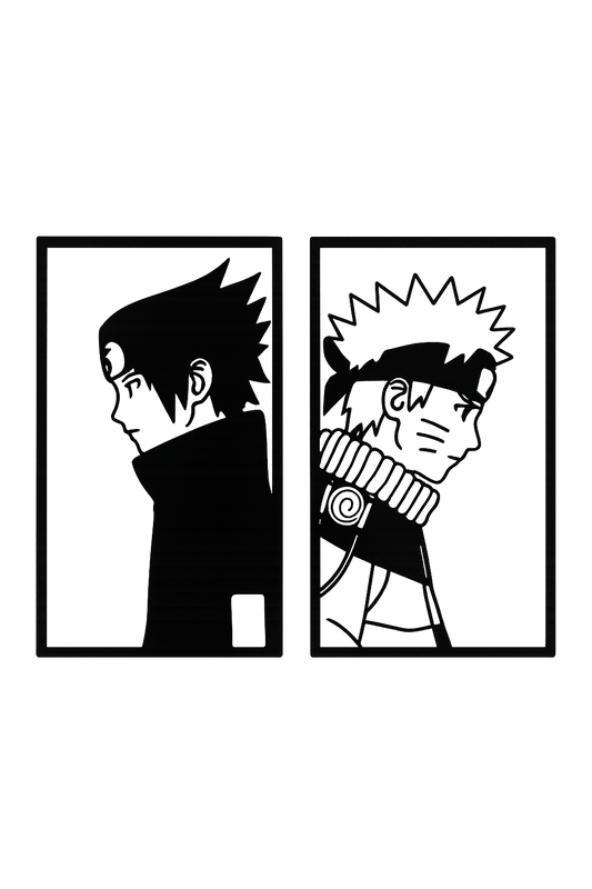 Naruto Wall Art – Epic Ninja Silhouette for Anime Fans