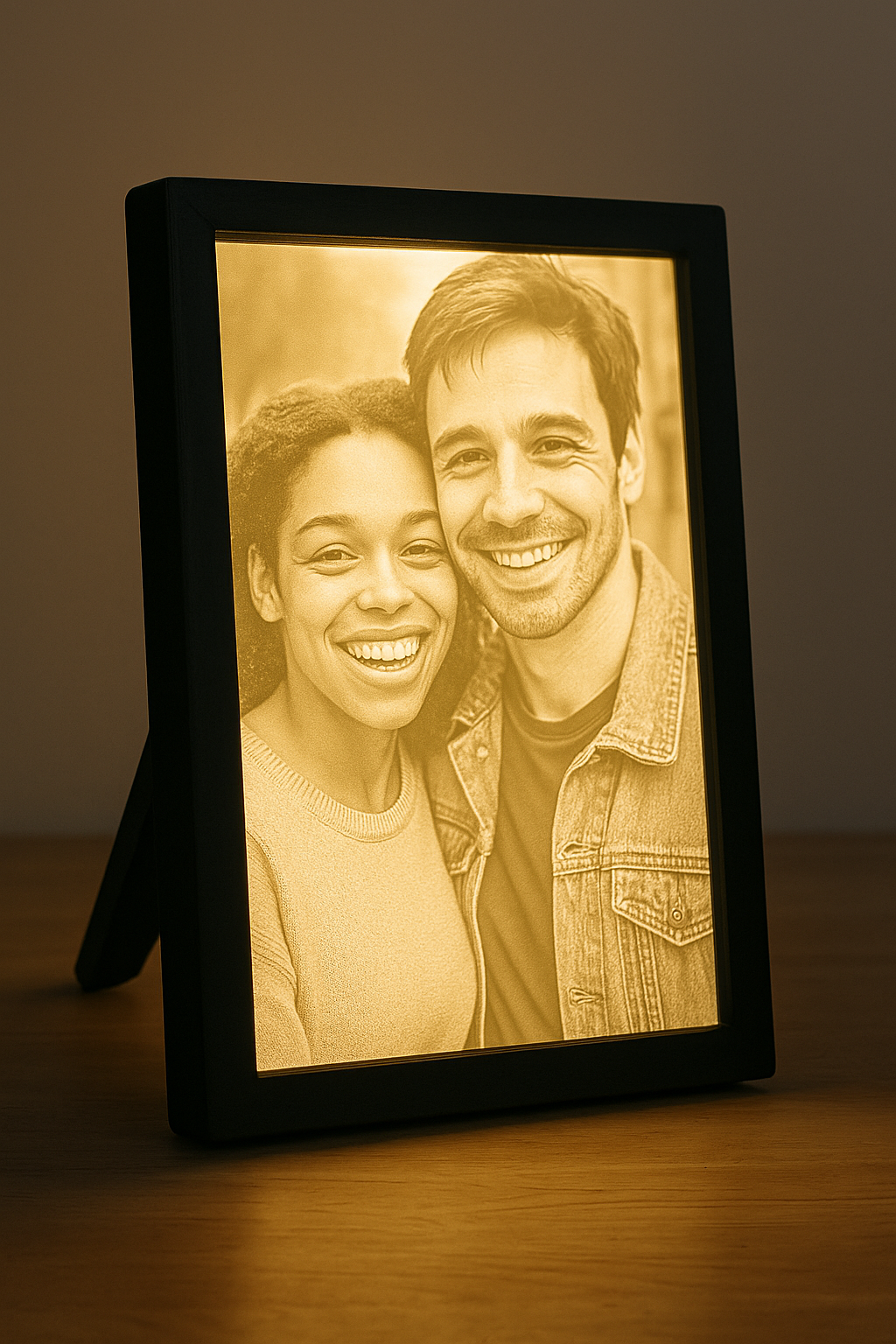 Personalized 3D Printed Lithophane LED Photo Frame – Custom Picture Gift for Home or Anniversary