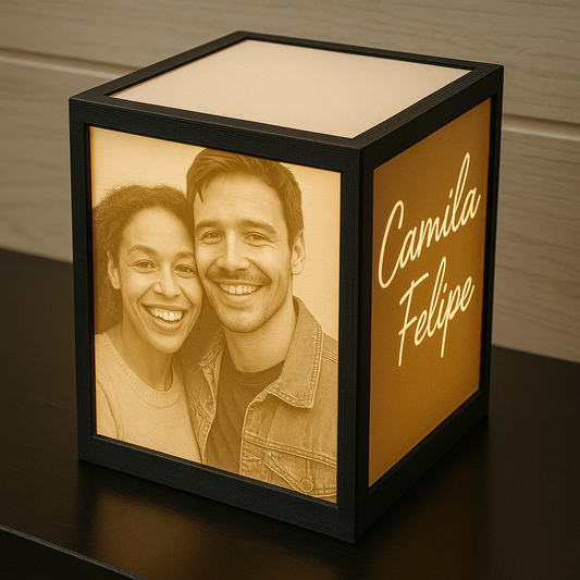 Personalized 3D Printed Lithophane LED Photo Frame – Custom Picture Gift for Home or Anniversary